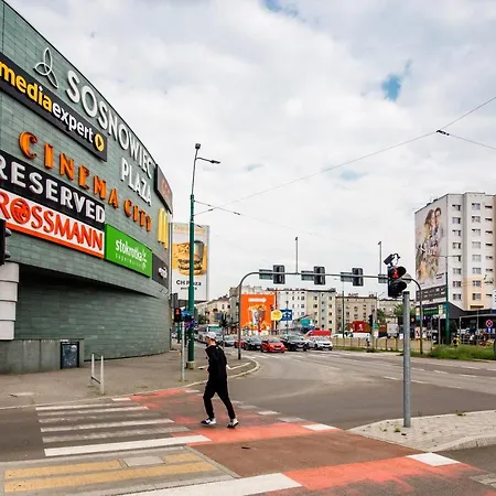Apartament Kraju Centrum Z Fotelem Masujacym Sosnowiec Exterior foto
